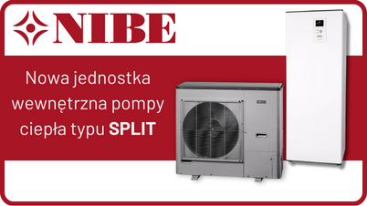 Jednostka wewnętrzna pompy ciepła typu SPLIT, czyli "hydrobox" NIBE SHB, to absolutna nowość na rynku!