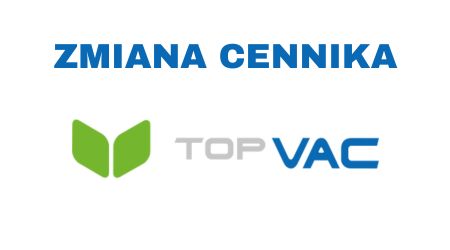 Nowy cennik TopVac - od 07.01.2026