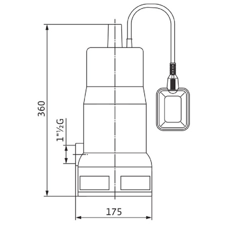 Pompa zanurzeniowa do ścieków WILO Initial Drain 1x230V, moc 0.9W