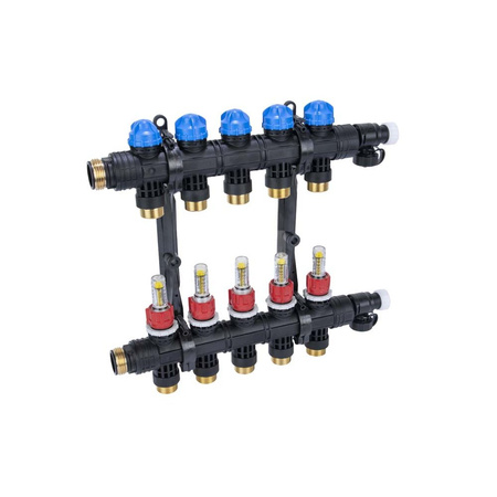 Rozdzielacz ProCalida EF1 K 5 obiegów grzewczych, G1", 0,2 - 1,6 l/min