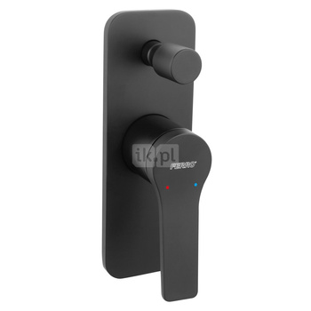 STRATOS BLACK bateria podtynkowa, 2-funkcyjna, czarny