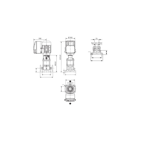 Wysokociśnieniowa pompa do wody Wilo-MVIE 9501-3/16/E/3-2-2G