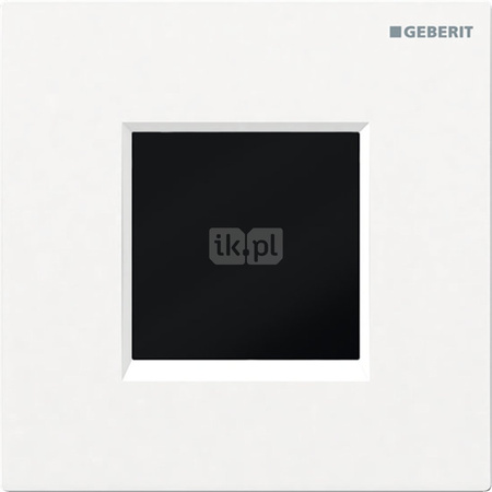 Elektroniczny zawór spłukujący Geberit do pisuaru, zasilanie bateryjne, Typ 30, biały-chrom bł.