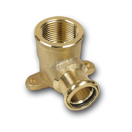 Kolano 90' SANHA PURAPRESS Brąz 22 mm x 3/4'' (ZW x GW)