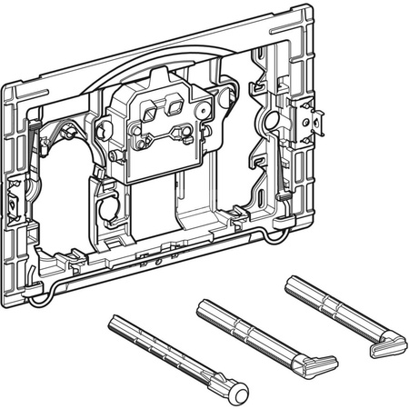 Ramka przycisku z elementem elektronicznym