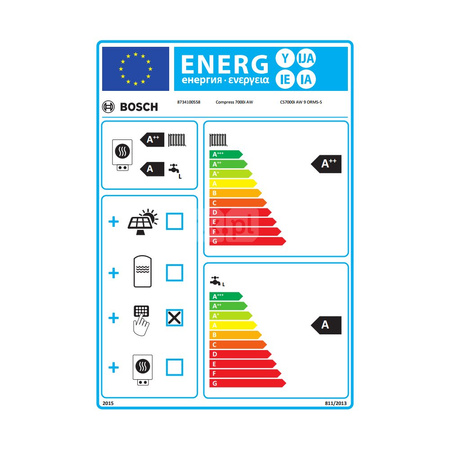 Pompa ciepła powietrzna powietrze-woda split BOSCH TERMOTECHNIKA Compress 7000i AW 9 ORMS-S 8.25kW 230V