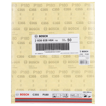 Papier ścierny C355 230 x 280 mm, 180