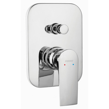 ALGEO SQUARE bateria podtynkowa natryskowa 2-funkcyjna, chrom