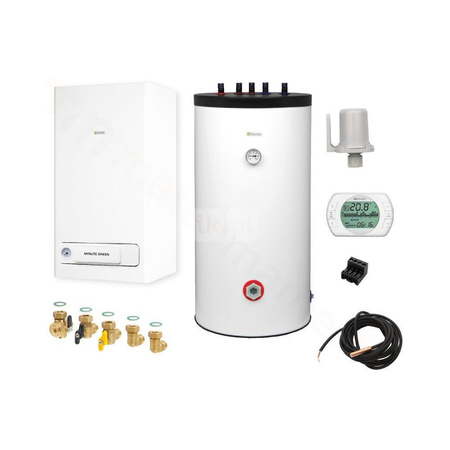 Pakiet - Kocioł gazowy jednofunkcyjny BERETTA Mynute Green 25 R.S.I. kondensacyjny wiszący 26.25kW + Zasobnik c.w.u Idra Top 120