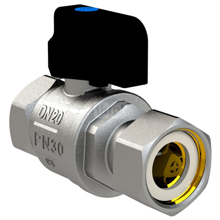 SENA VA30 Zawór kulowy prosty do kotłów 1/2GW x 1/2RN pokr. Motylk