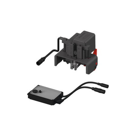 TECEplanus - mechanizm elektroniczny do stelaża podtynkowego WC o nr kat. 9300081, zasilany 230/12V, uruchamiany poprzez przycisk elektryczny montowany na poręczy - wersja bezprzewodowa