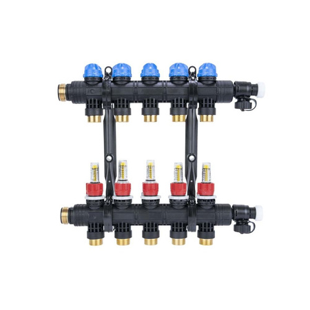Rozdzielacz ProCalida EF1 K 5 obiegów grzewczych, G1", 0,2 - 1,6 l/min