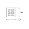 TECEdrainpoint S - ruszt ozdobny quadratum ze stali nierdzewnej 100 x 100 mm