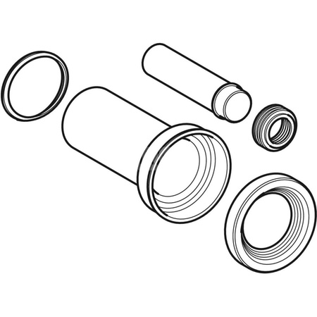 Zestaw przyłączeniowy WC PE-HD/PP d90/45 L30