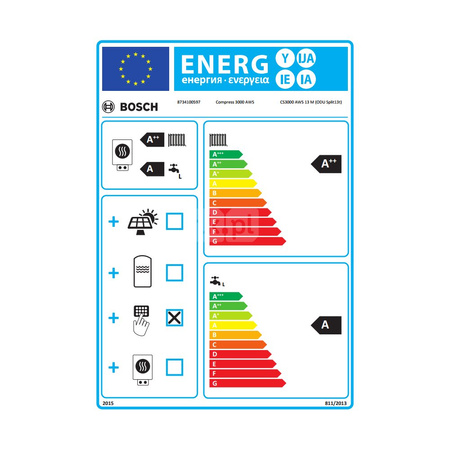 Pompa ciepła powietrzna powietrze-woda split BOSCH TERMOTECHNIKA Compress 3000 AWS M 12.44kW 400V