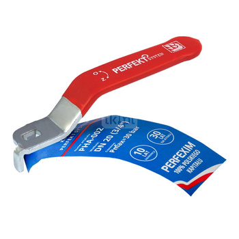 RN-PHA Rączka czerwona do kurków PHA-001 i PHA-003 3/4" z etykietką na kurku