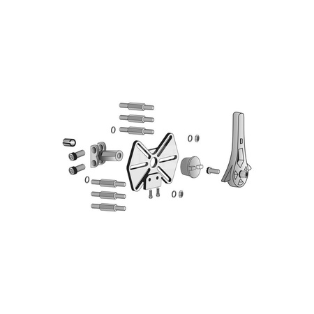 Złącze uniwersalne do współpracy siłownika VMM/VRM z zaworami innych producentów