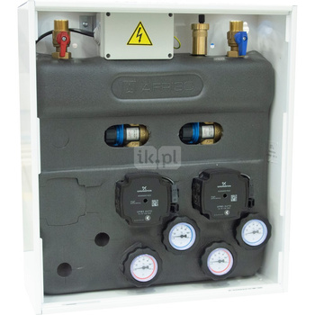 Zestaw mieszający PrimoBox AZB 211 w szafce, 2x zawór termostatyczny ATM 561