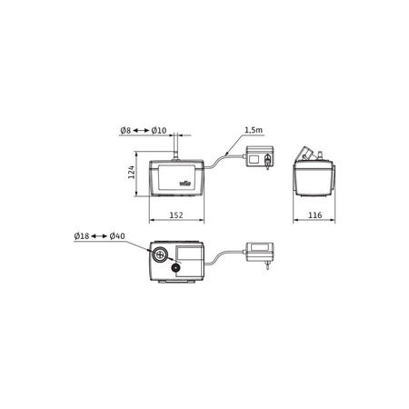 Pompa do kondensatu WILO Plavis 50/60 Hz (0.34l/h) 20W