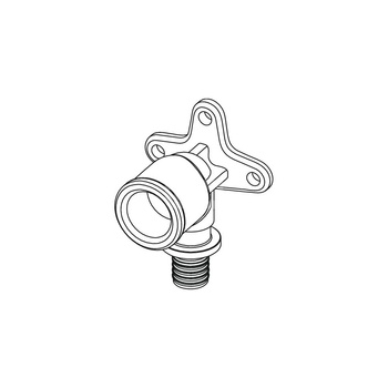 Kolano 90' TECE TECEFLEX Brąz 16mm x 1/2'' (ZZ x GW)