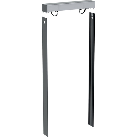 Zestaw pokrywy i okładzin bocznych do modułu sanitarnego Geberit Monolith Plus do WC wiszącego, H114, indywidualizowany, czarny