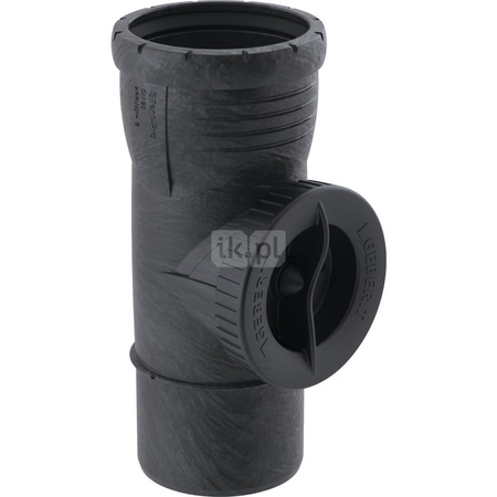 Czyszczak Geberit Silent-Pro 90° z okrągłym otworem rewizyjnym d75