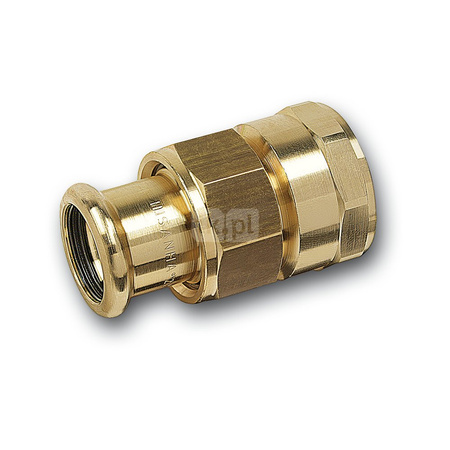 Śrubunek SANHA PURAPRESS Miedź 28 mm x 1'' (ZW x GW)