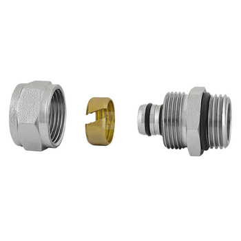 Złączka zaciskowa do rur wielowarstwowych 16x1/2" chromowana