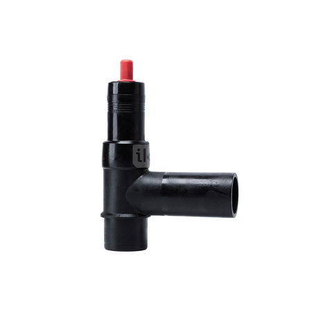  Zawór kątowy PE z nawietką bez odgałęzienia 63 x 63, Georg Fischer