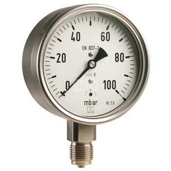 Manometr chemiczny RF 100 Ch D 412 fi 100 mm -1-3 bar 1/2 ax kl 1 0