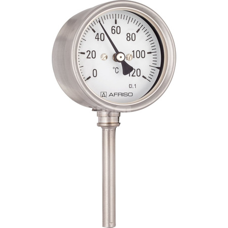 Termometr bimetaliczny chemiczny BiTh 63 Ch D 412 fi 63 mm 0-60°C tuleja 63 mm rad kl 1 0