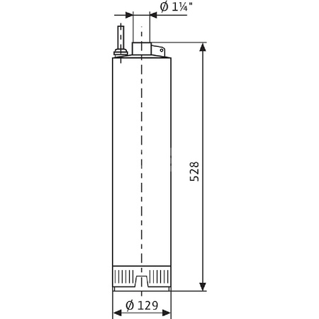 Pompa głębinowa WILO Sub TWI 5 częstotliwość 50 Hz, moc 1.1kW, prędkość obrotowa 2810obr/min