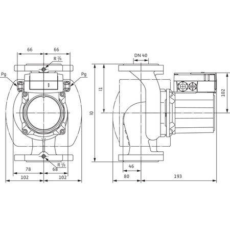 Pompa obiegowa WILO TOP-Z 40/7 DM PN6/10 GG wbudowana , 2900 obr/min3x400V 50 Hz