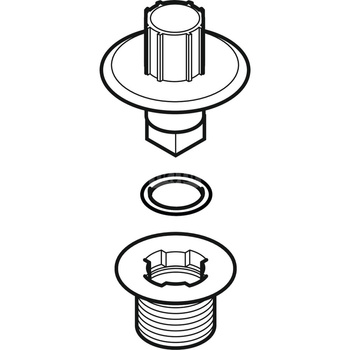 Kołnierz mocujący syfonu brodzikowego