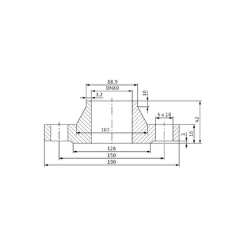 Akcesorium do pomp (zestaw przeciwkołnierzy), WILO - Zestaw przeciwkołnierzy DN 80, PN 6