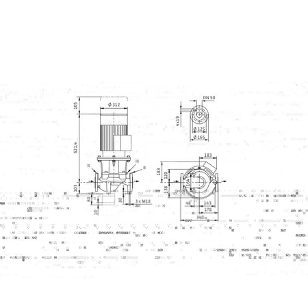 Pompa obiegowa WILO CronoLine-IL typu in-line z silnikiem znormalizowanym 50 Hz 2900obr/min