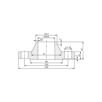 Akcesorium do pomp (zestaw przeciwkołnierzy), WILO - Zestaw przeciwkołnierzy DN 40, PN 10