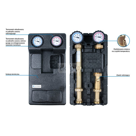 Grupa pompowa PrimoTherm 180-1 DN25, bez mieszania, bez pompy