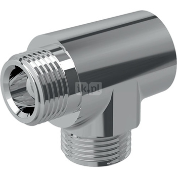 Trójnik R 3/8", chromowany