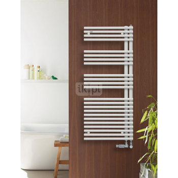 Grzejnik elektryczny ZEHNDER Forma Asym, 1186/596mm, kolor Biały, moc 600W