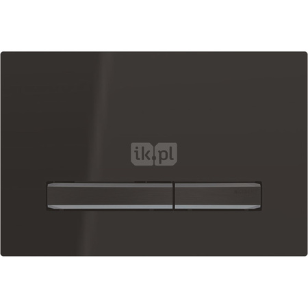 Przycisk uruchamiający Geberit Sigma50, przedni, czarny, przyciski: czarny chrom