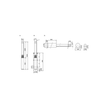 Pompa głębinowa WILO Sub TWU 3 częstotliwość 50 Hz, moc 0.75kW, prędkość obrotowa 2800obr/min