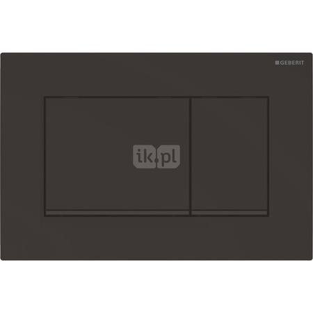 Przycisk uruchamiający Geberit Sigma30, przedni, czarny mat-czarny-czarny mat, easy-to-clean