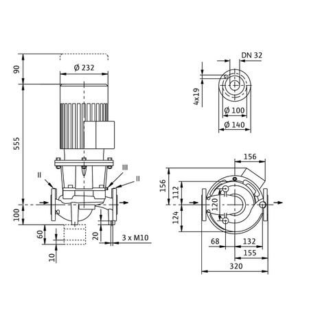 Pojed. standard. pompa dławnicowa CronoLine- IL 32/170-4/2-S1