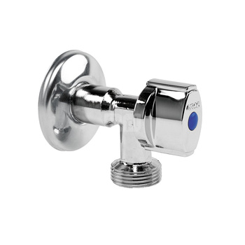 L85 zawór kątowy pralkowy + zawór zwrotny, 1/2 GZ x 3/4 GZ, uchwyt Nova