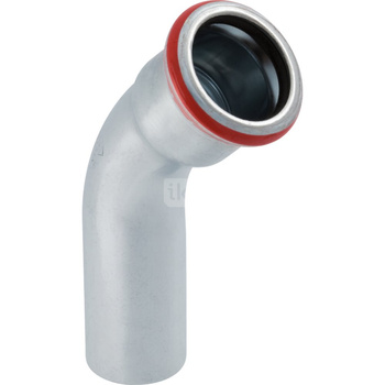 Kolano  GEBERIT  Mapress C-Stahl jednokielichowe  Stal Ocynk x Stal 15mm  x 15mm  DN 12 x DN 12 (Końcówka wciskowa x Mufa zaciskowa)