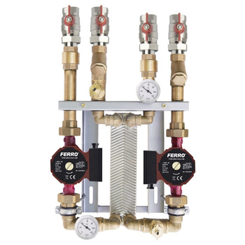 Zestaw wymiennikowy 20-płytowy 2-pompowy (GPAII) 25-4 z izolacją