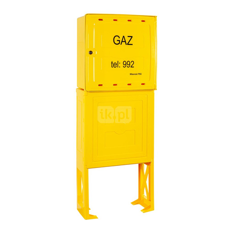 Postument z tworzywa do skrzynki gazowej SX600 o podstawie 600x250, H=1500mm