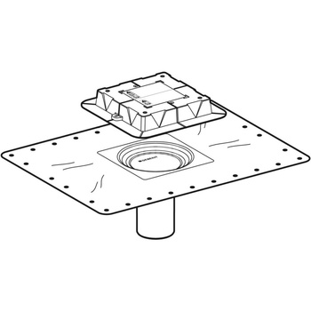 Nasada kołnierzowa wpustu podłogowego
