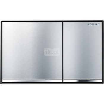 Przycisk uruchamiający Geberit Omega60, przedni/górny, chrom szczotk.
